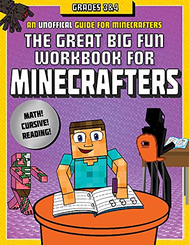 Stock image for The Great Big Fun Workbook for Minecrafters: Grades 3 & 4: An Unofficial Workbook for sale by ZBK Books