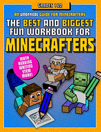 Stock image for The Best and Biggest Fun Workbook for Minecrafters Grades 1 & 2: An Unofficial Learning Adventure for Minecrafters for sale by -OnTimeBooks-
