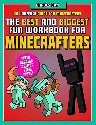 Stock image for The Best and Biggest Fun Workbook for Minecrafters Grades 3 & 4: An Unofficial Learning Adventure for Minecrafters for sale by Hippo Books