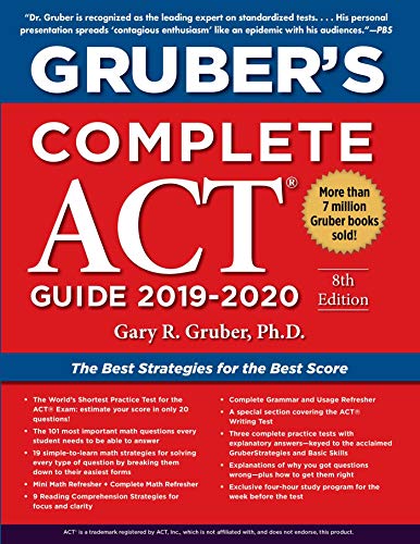 Stock image for Gruber's Complete ACT Guide 2019-2020 for sale by ThriftBooks-Atlanta
