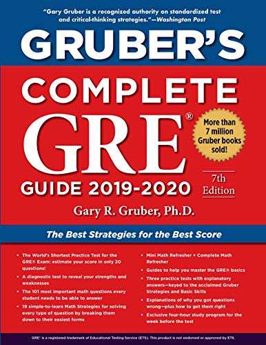 Imagen de archivo de Gruber's Complete GRE Guide 2019-2020 a la venta por Better World Books