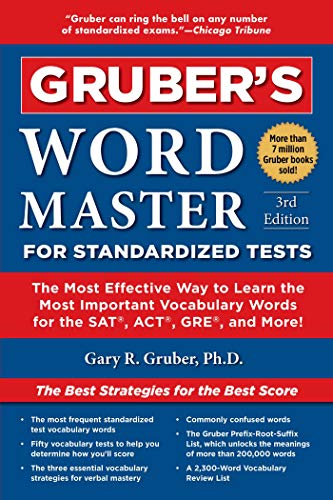 Stock image for Gruber's Word Master for Standardized Tests: The Most Effective Way to Learn the Most Important Vocabulary Words for the SAT, ACT, GRE, and More! for sale by Open Books