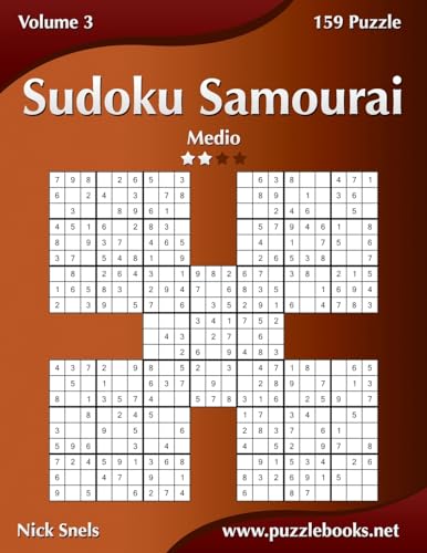 Beispielbild fr Sudoku Samurai - Medio - Volume 3 - 159 Puzzle zum Verkauf von WorldofBooks