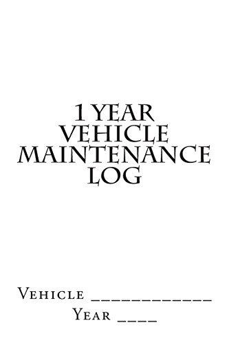 Stock image for 1 Year Vehicle Maintenance Log: White Cover for sale by Revaluation Books