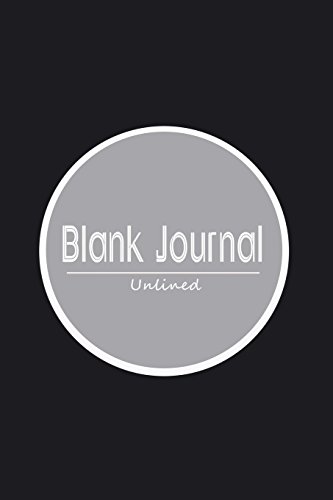 Stock image for Blank Journal Unlined: 100 Page 6 x 9 Blank Notebook Journal Black / Gray for sale by ThriftBooks-Dallas