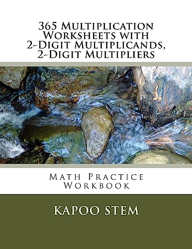 9781511650434: 365 Multiplication Worksheets with 2-Digit Multiplicands, 2-Digit Multipliers: Math Practice Workbook