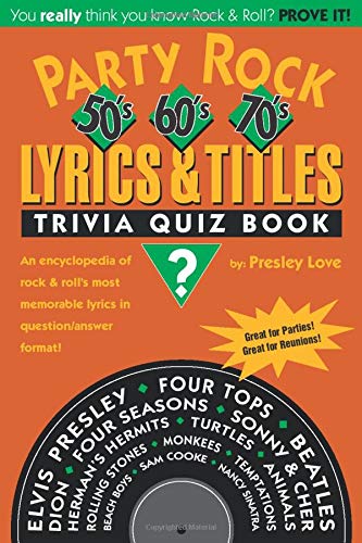 Stock image for Party Rock Lyrics & Titles Trivia Quiz Book for sale by ThriftBooks-Atlanta