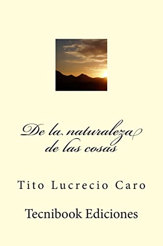 Stock image for de La Naturaleza de Las Cosas for sale by THE SAINT BOOKSTORE