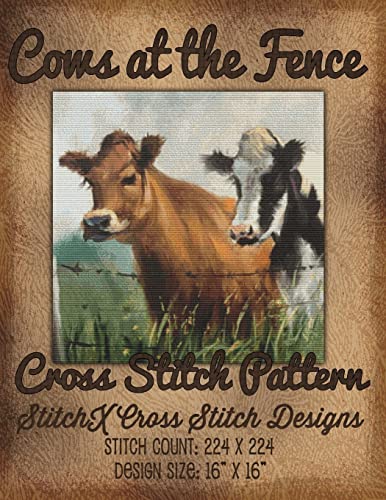 Beispielbild fr Cows at the Fence Cross Stitch Pattern zum Verkauf von Save With Sam