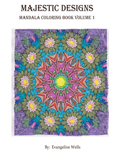 9781511902250: Majestic Designs: Mandala Coloring Book: Volume 1 (Adult Coloring Book)