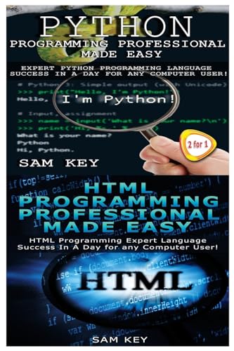 Beispielbild fr Python Programming Professional Made Easy & HTML Professional Programming Made Easy zum Verkauf von THE SAINT BOOKSTORE