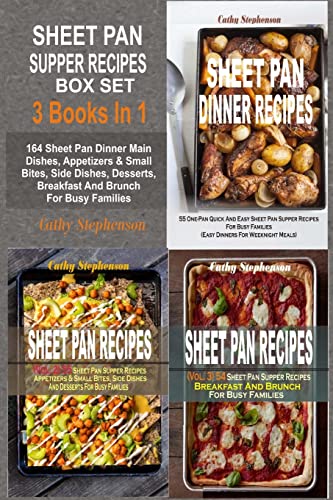 Beispielbild fr Sheet Pan Supper Recipes Box Set: 164 Sheet Pan Dinner Main Dishes, Appetizers & Small Bites, Side Dishes, Desserts, Breakfast And Brunch For Busy Families zum Verkauf von HPB-Diamond