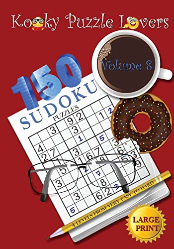 9781512314267: Sudoku Puzzle Book: Volume 8 (Large Print) - 150 puzzles with 4 difficulty level