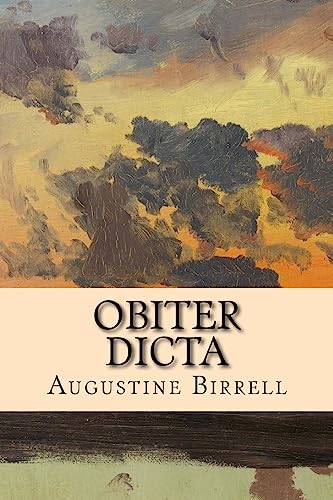 Stock image for Obiter Dicta for sale by Lucky's Textbooks