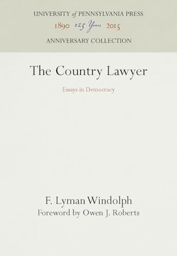 Imagen de archivo de The Country Lawyer: Essays in Democracy a la venta por ThriftBooks-Atlanta