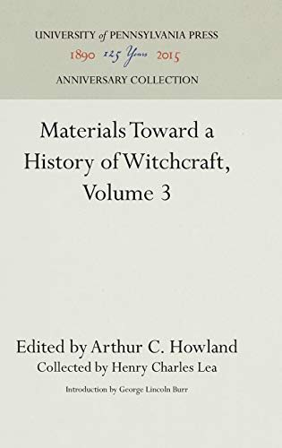 9781512820584: Materials Toward a History of Witchcraft