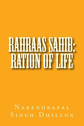 Stock image for RAHRAAS Sahib: Ration of Life for sale by THE SAINT BOOKSTORE