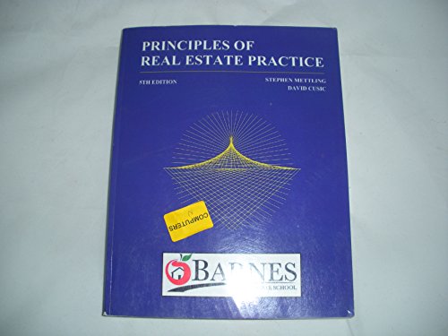 Stock image for Principles of Real Estate Practice - Barnes School of Real Estate for sale by HPB-Red