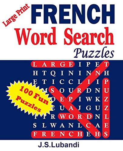 Stock image for Large Print FRENCH Word Search Puzzles (French Edition) for sale by SecondSale