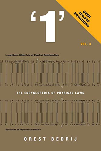 Imagen de archivo de 1': The Encyclopedia of Physical Laws Vol. 3 a la venta por Lucky's Textbooks