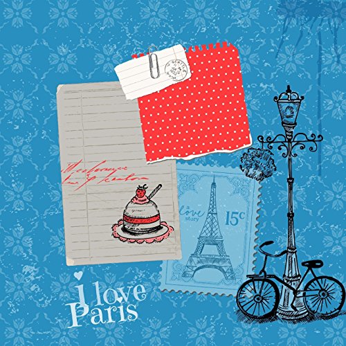 Stock image for Paris: I Love Paris: Beautiful Color Interior Journal and Scrapbook Memory Keeper with Photo Pages (Diary) for sale by Revaluation Books