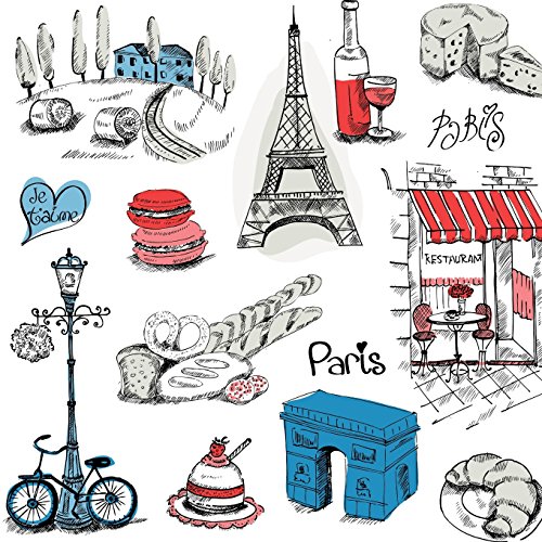9781514603994: I Love Paris: Beautiful Color Interior Journal and Scrapbook Memory Keeper with Photo Pages [Idioma Ingls]