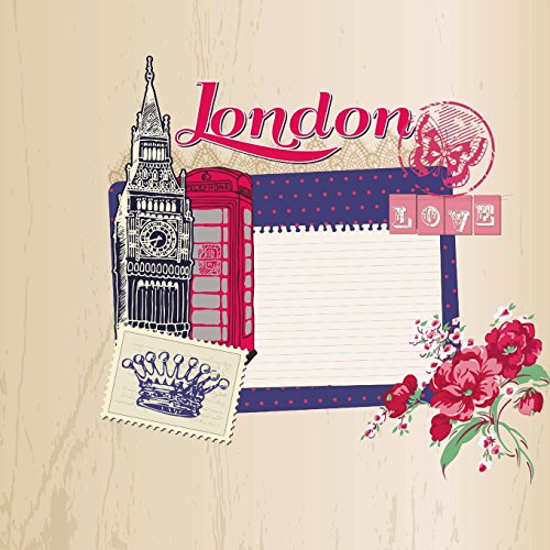 Stock image for Love London: Travel Journal Scrapbook: Full Color with Photo Pages and Color Artwork (Diary) for sale by Revaluation Books