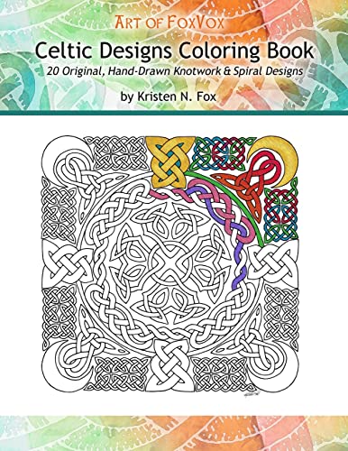 9781514691564: Celtic Designs Coloring Book: 20 Original, Hand-Drawn Knotwork & Spiral Designs