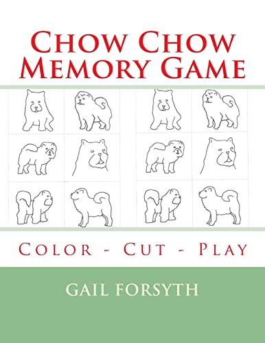 9781514808849: Chow Chow Memory Game: Color - Cut - Play