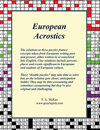 Stock image for European Acrostics for sale by THE SAINT BOOKSTORE