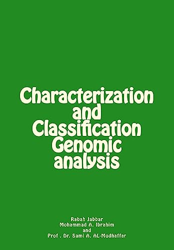 Stock image for Characterization and Classification Genomic analysis for sale by Lucky's Textbooks