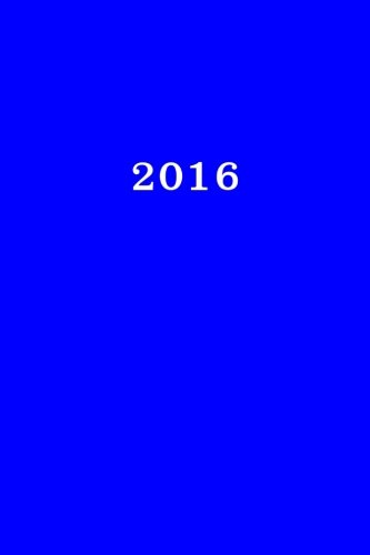 9781514855119: 2016: Calendar/Planner/Appointment Book: 1 week on 2 pages, Format 6" x 9" (15.24 x 22.86 cm), Cover blue: Volume 8