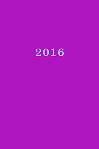 9781514855768: 2016: Calendar/Planner/Appointment Book: 1 week on 2 pages, Format 6" x 9" (15.24 x 22.86 cm), Cover violet: Volume 10