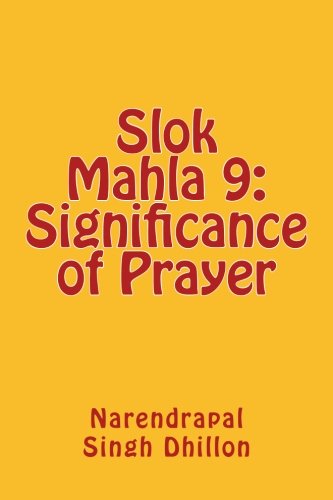 Stock image for Slok Mahla 9: Significance of Prayer for sale by Revaluation Books