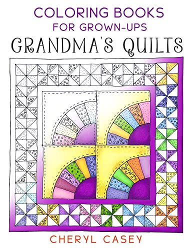 Beispielbild fr Grandmas Quilts: Coloring Books for Grown-Ups, Adults (Wingfeather Coloring Books, 1) zum Verkauf von Goodwill of Colorado