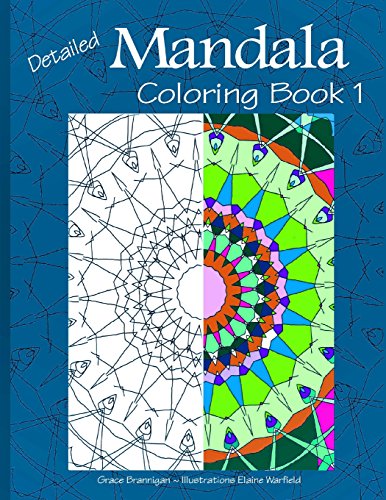 9781515179849: Detailed Mandala Coloring Book 1: Volume 1 (Mandala Coloring Books)