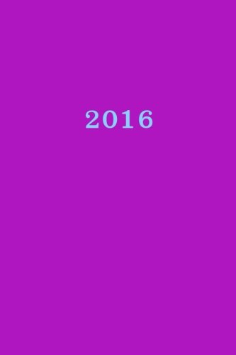 9781515272731: 2016: Calendrier/Agenda: 1 semaine sur 2 pages, Format 6" x 9" (15.24 x 22.86 cm), Couverture lilas: Volume 10
