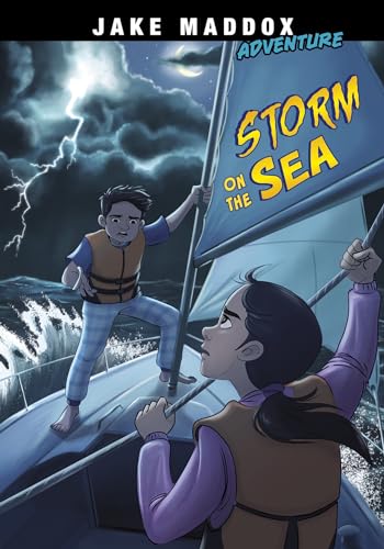 Stock image for Storm on the Sea (Jake Maddox Adventure) for sale by GF Books, Inc.
