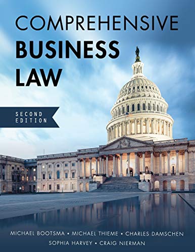 Imagen de archivo de Comprehensive Business Law a la venta por Better World Books