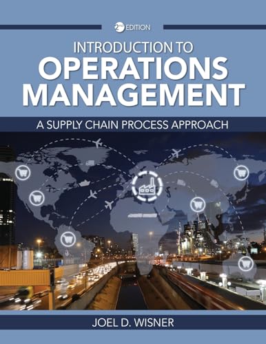 Imagen de archivo de Introduction to Operations Management: A Supply Chain Process Approach a la venta por GF Books, Inc.