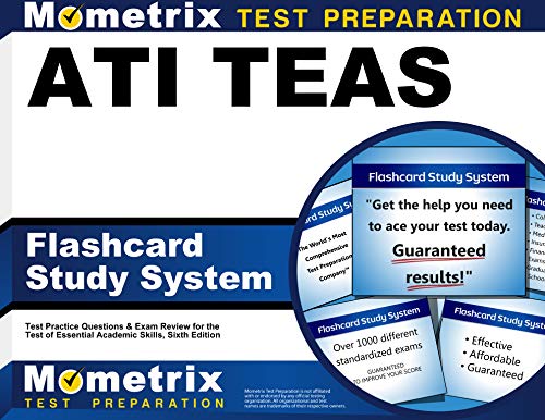 Stock image for ATI TEAS Flashcard Study System: TEAS 6 Test Practice Questions & Exam Review for the Test of Essential Academic Skills, Sixth Edition (Cards) for sale by HPB-Red