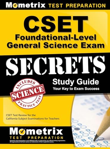 Immagine dell'editore per CSET Foundational-Level General Science Exam Secrets Study Guide: CSET Test Review for the California Subject Examinations for Teachers venduto da California Books