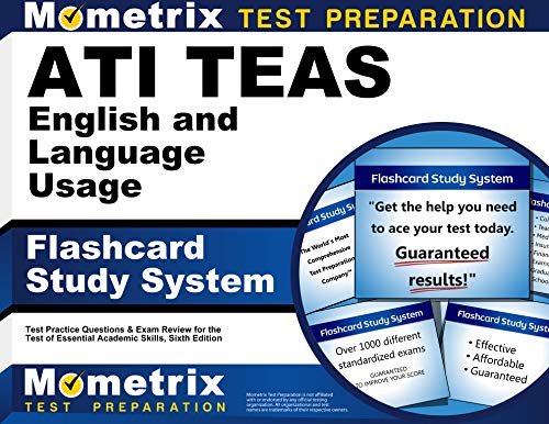 Stock image for ATI TEAS English and Language Usage Flashcard Study System: TEAS 6 Test Practice Questions & Exam Review for the Test of Essential Academic Skills, Sixth Edition (Cards) for sale by GF Books, Inc.