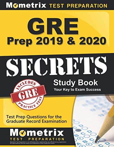 Imagen de archivo de GRE Prep 2019 & 2020: GRE Secrets Study Book & Test Prep Questions for the Graduate Record Examination a la venta por Better World Books