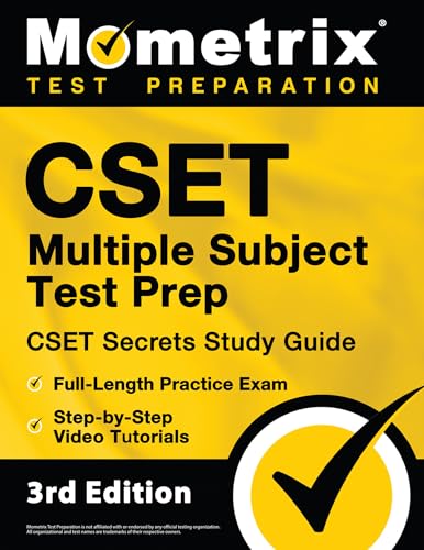 Stock image for Cset Multiple Subject Test Prep - Cset Secrets Study Guide, Full-Length Practice Exam, Step-By-Step Review Video Tutorials for sale by Blackwell's