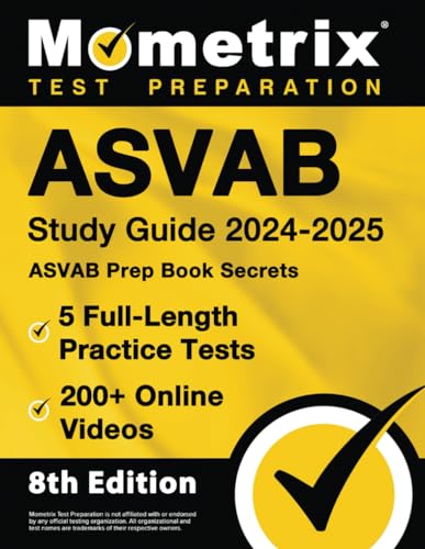 Beispielbild fr ASVAB Study Guide 2024-2025 - 5 Full-Length Practice Tests, ASVAB Prep Book Secrets, 200+ Online Videos zum Verkauf von Blackwell's