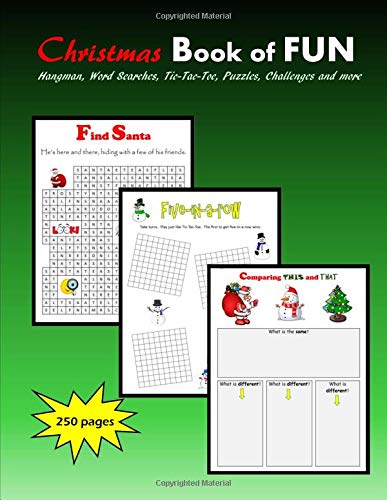 Beispielbild fr Christmas Book of FUN: Hangman, word Searches, Tic-Tac-Toe, Puzzles, Challenges and more zum Verkauf von Revaluation Books