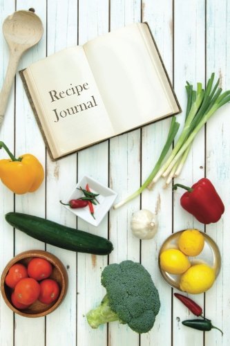 Imagen de archivo de Recipe Journal: Recipe Book with Vegetables Cooking Journal, Lined and Numbered Blank Cookbook 6 x 9, 180 Pages (Recipe Journals) a la venta por Revaluation Books