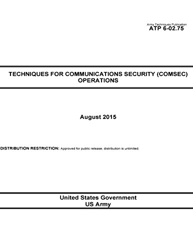 Beispielbild fr Army Techniques Publication ATP 6-02.75 Techniques for Communications Security (COMSEC) Operations August 2015 zum Verkauf von Buchpark
