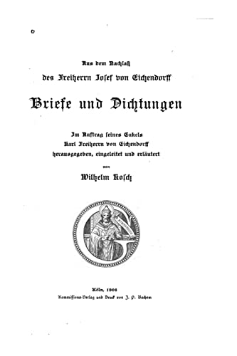 9781517179069: Briefe und Dichtungen